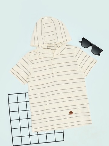 Pantaloons Junior Off-White T-Shirt
