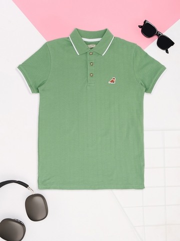 Pantaloons Junior Green Polo T-Shirt