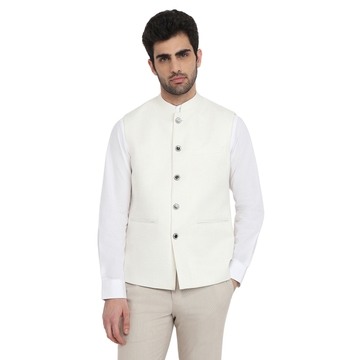 Raymond White Waist Coat