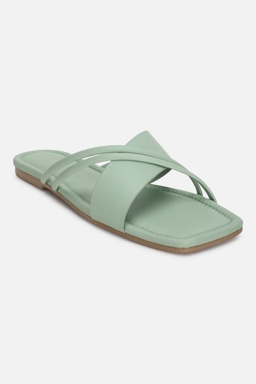 Women Green Sandals