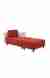 neudot Hailey Fabric Chaise Lounger LHS in Floral Cider Orange Colour