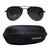Aviator Polarised Lens Green Full Rim Large Vision Express 21327P Sunglasses