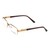 Half Rim Metal Oval Gold Medium Vision Express 11957 Eyeglasses