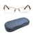 Half Rim Metal Oval Gold Medium Vision Express 11957 Eyeglasses