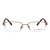 Half Rim Metal Oval Gold Medium Vision Express 11957 Eyeglasses