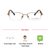 Half Rim Metal Oval Gold Medium Vision Express 11957 Eyeglasses