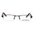 Half Rim Metal Rectangle Black Medium Vision Express 12003 Eyeglasses