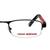 Half Rim Metal Rectangle Black Medium Vision Express 12003 Eyeglasses