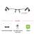 Half Rim Metal Rectangle Black Medium Vision Express 12003 Eyeglasses