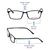 Full Rim Ultem Rectangle Black Medium Vision Express 29280 Eyeglasses