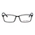 Full Rim Ultem Rectangle Black Medium Vision Express 29280 Eyeglasses