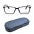 Full Rim Ultem Square Blue Large Vision Express 29281 Eyeglasses