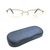 Half Rim Gold Plated Square Gold Men Medium Vision Express 12013 Eyeglasses