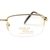 Half Rim Gold Plated Square Gold Men Medium Vision Express 12013 Eyeglasses