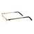 Half Rim Gold Plated Square Gold Men Medium Vision Express 12013 Eyeglasses