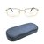 Full Rim Gold Plated Square Gold Men Medium Vision Express 12018 Eyeglasses