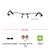 Half Rim Metal Rectangle Black Medium Vision Express 12004 Eyeglasses