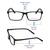 Full Rim Polycarbonate Rectangle Black Medium Vision Express 28976 Eyeglasses