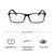 Full Rim Polycarbonate Rectangle Black Medium Vision Express 28976 Eyeglasses