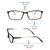 Full Rim Ultem Rectangle Blue Medium Vision Express 29340 Eyeglasses