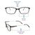 Full Rim Ultem Square Black Medium Vision Express 49015 Eyeglasses