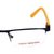 Blue Shield (Zero Power) Computer Glasses: Half Rim Rectangle Blue Metal Small 29364