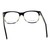 Blue Shield (Zero Power) Computer Glasses: Full Rim Almond Black Acetate Small MNBM27