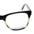 Blue Shield (Zero Power) Computer Glasses: Full Rim Almond Black Acetate Small MNBM27