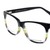 Blue Shield (Zero Power) Computer Glasses: Full Rim Almond Black Acetate Small MNBM27
