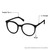 Blue Shield (Zero Power) Computer Glasses: Full Rim Almond Black Acetate Small MNBM27