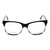 Blue Shield (Zero Power) Computer Glasses: Full Rim Almond Black Acetate Small MNBM27