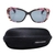 Cat eye Grey Solid Polycarbonate Full Rim Medium Vision Express 41233 Sunglasses