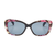 Cat eye Grey Solid Polycarbonate Full Rim Medium Vision Express 41233 Sunglasses