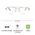 Half Rim Stainless Steel Rectangle Brown Medium DbyD DYH01 Eyeglasses