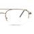 Half Rim Stainless Steel Rectangle Brown Medium DbyD DYH01 Eyeglasses