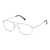 Full Rim Metal Rectangle Silver Medium DbyD DYH15 Eyeglasses