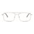 Full Rim Metal Rectangle Silver Medium DbyD DYH15 Eyeglasses