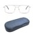 Full Rim Metal Rectangle Silver Medium DbyD DYH15 Eyeglasses