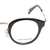 Blue Shield (Zero Power) Computer Glasses: Full Rim Round Black Acetate Small 29424