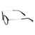 Blue Shield (Zero Power) Computer Glasses: Full Rim Round Black Acetate Small 29424