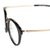 Blue Shield (Zero Power) Computer Glasses: Full Rim Round Black Acetate Small 29424