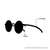 Blue Shield (Zero Power) Computer Glasses: Full Rim Round Black Acetate Small 29424