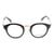 Blue Shield (Zero Power) Computer Glasses: Full Rim Round Black Acetate Small 29424