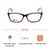 Blue Shield (Zero Power) Computer Glasses: Full Rim Almond Blue Acetate Small FACF30