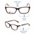 Blue Shield (Zero Power) Computer Glasses: Full Rim Almond Blue Acetate Small FACF30