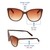 Cat eye Brown Gradient Polycarbonate Full Rim Medium Vision Express 41270 Sunglasses