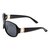 Oval Polarised Lens Black Solid Full Rim Medium Vision Express 41286P Sunglasses