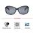 Oval Polarised Lens Black Solid Full Rim Medium Vision Express 41286P Sunglasses