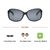 Oval Polarised Lens Black Solid Full Rim Medium Vision Express 41286P Sunglasses