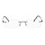Rimless Metal Rectangle Black Men Medium Vision Express 29456 Eyeglasses
